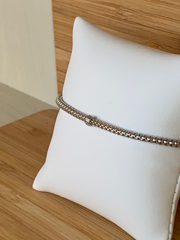 Bracelet extensible en or blanc 18 carats