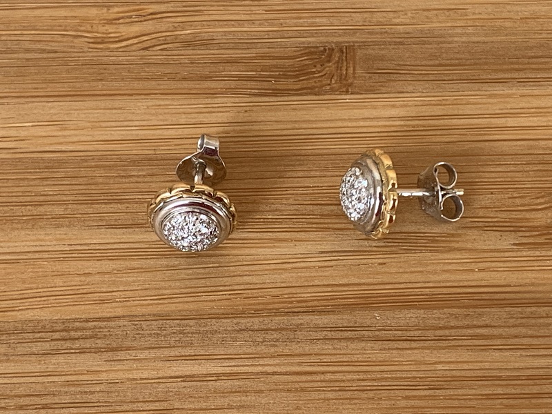 FOPE boucles d'oreilles en or 18 cts avec diamants OR292 PAVE