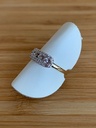 Bague plaqué or jaune et zircons Altesse 7026109-01-08/000