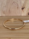 Bracelet rigide jonc en plaqué or jaune, 66 mm, sans ouverture