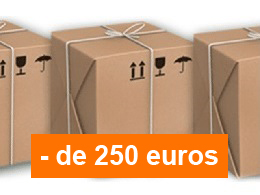Frais d'envoi en Belgique : commande - de 250 euros