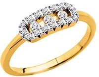 [7026109-01-08/000] Bague plaqué or jaune et zircons Altesse 7026109-01-08/000