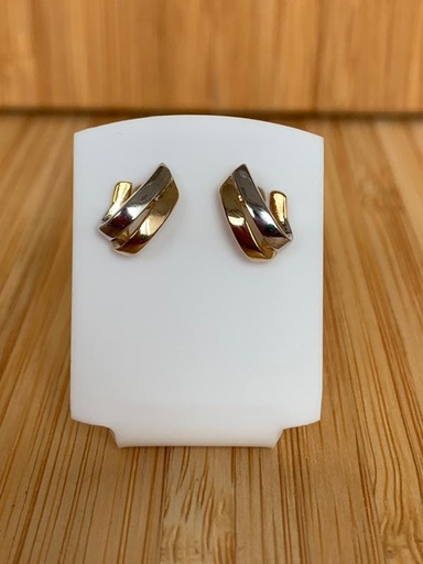 Boucles d'oreilles bicolores 9OS6256